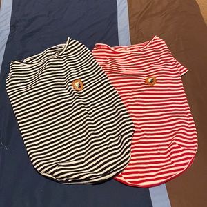 Moob 2-Pack Dog T-Shirts Striped XXL